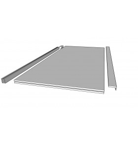 Porta de Correr 200x80cm Branco com Ferragens e Guarnição