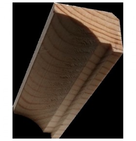 Perfis Corniche em Pinho Nórdico 2400x21x34mm - Pack de 6