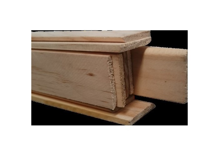 Perfis Tapa Junta em Pinho Nórdico 2400x35x5mm - Pack de 12