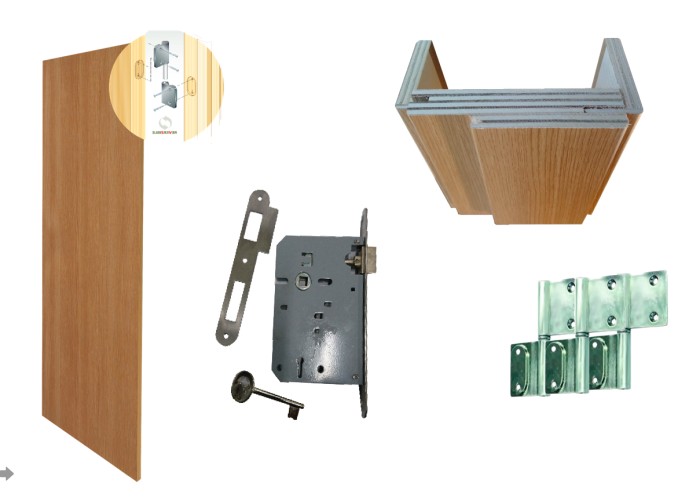 Porta interior com aro extensível Branco | Várias Medidas