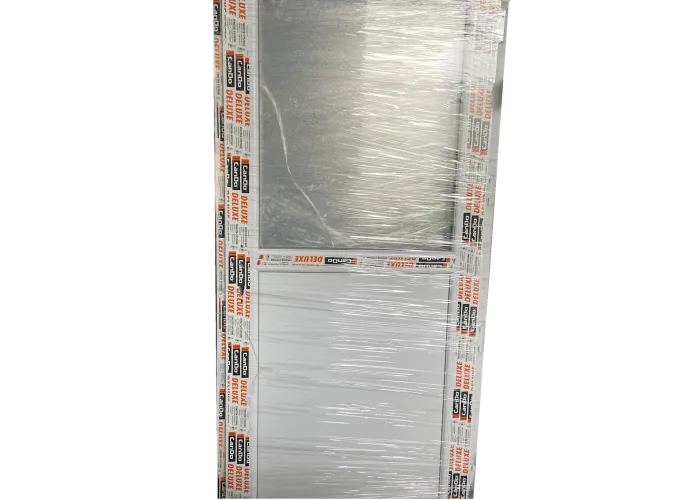 Porta Exterior PVC Meio Vidro Fosco 98x208cm Direita