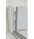 Porta Exterior PVC Painel Liso Branco 90x200cm Esquerda