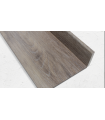 Rodapé PVC Expandido Carvalho Cinza Escuro 2020x70x15mm