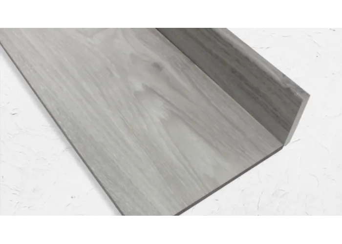 Rodapé PVC Expandido Pinho Cinza 2200x70x15mm