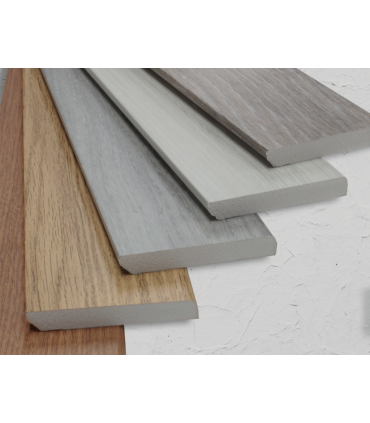 Rodapé PVC Expandido Branco 2200x70x15mm