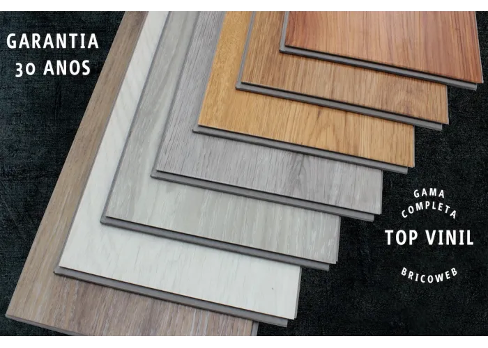 Pavimento Vinilico SPC Flutuante Cinza Claro 6,5mm