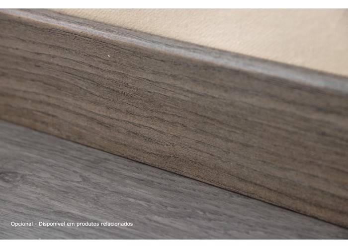 Pavimento Vinilico SPC Flutuante Cinza Escuro 6,5mm