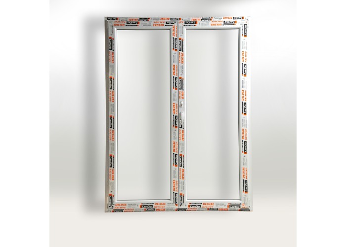 Porta Janela PVC Oscilobatente 150x200 cm com fechadura e Vidro Duplo | Cando