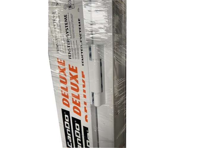 Porta Exterior PVC Meio Vidro Fosco 90x200cm Esquerda