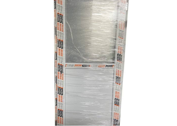 Porta Exterior PVC Meio Vidro Fosco 90x200cm Esquerda