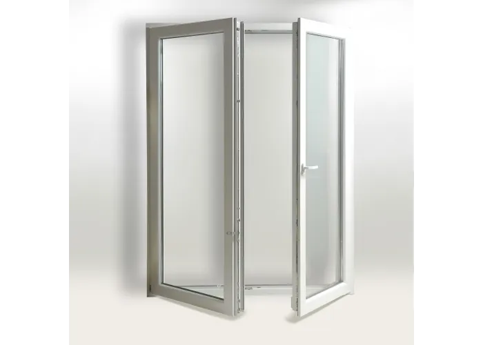 Porta Janela PVC Oscilobatente 120x200 cm com Vidro Duplo | Cando