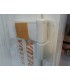 Porta Exterior PVC Painel Liso Branco Esquerda - Por Medida