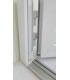 Porta Exterior PVC Painel Liso Branco Esquerda - Por Medida