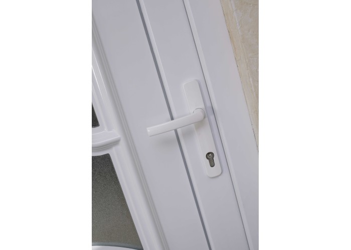 Porta Exterior PVC Korzika Branca Esquerda - Por Medida
