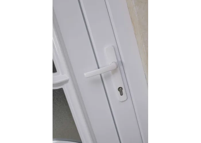 Porta Exterior PVC Korzika Branca Esquerda - Por Medida