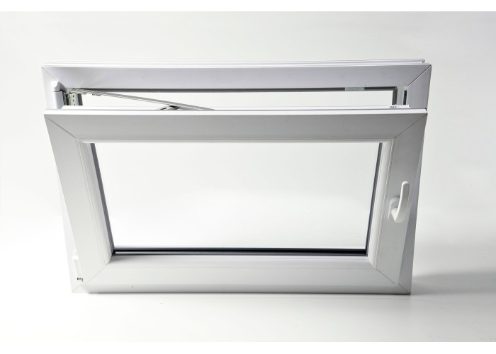 Janela PVC Oscilobatente 88x58 cm com Vidro Duplo | Cando