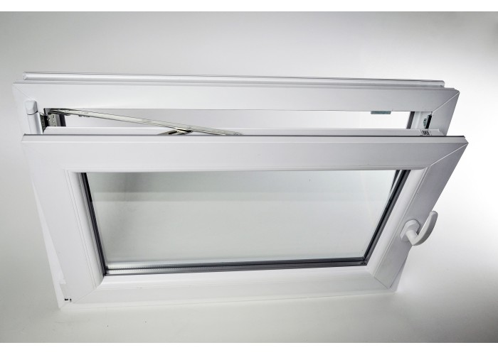 Janela PVC Oscilobatente 88x58 cm com Vidro Duplo | Cando