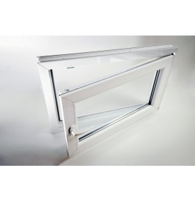 Janela PVC Oscilobatente 88x58 cm com Vidro Duplo | Cando