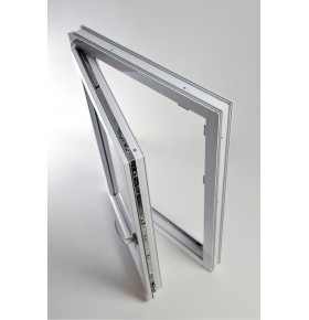 Janela PVC Oscilobatente 58x110 cm com Vidro Duplo | Cando