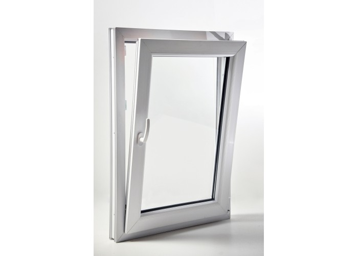 Janela PVC Oscilobatente 58x110 cm com Vidro Duplo | Cando