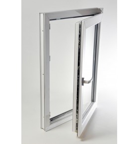 Janela PVC Oscilobatente 58x110 cm com Vidro Duplo | Cando