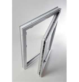 Janela PVC Oscilobatente 58x110 cm com Vidro Duplo | Cando