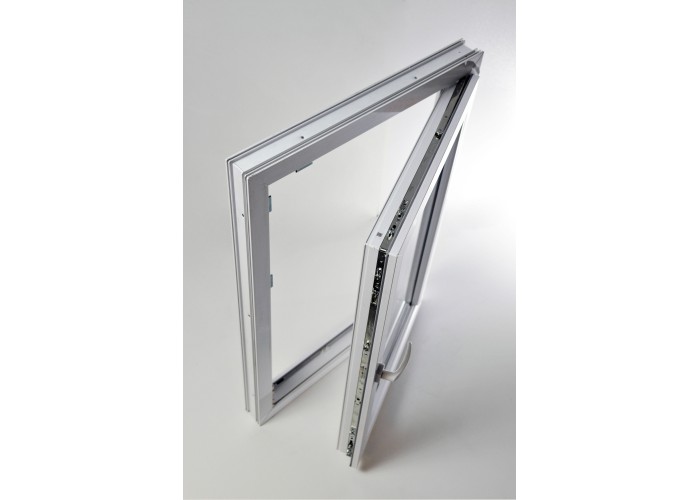 Janela PVC Oscilobatente 58x110 cm com Vidro Duplo | Cando