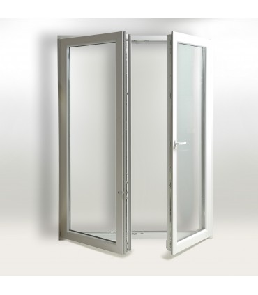 Porta Janela PVC 150x200cm Oscilobatente Vidro Duplo CANDO