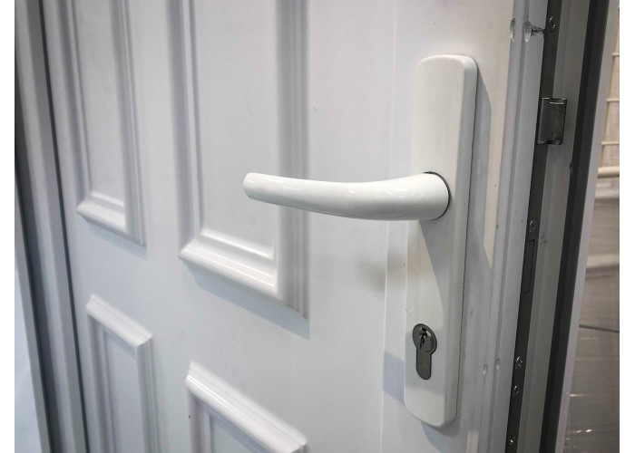 Porta Exterior PVC Ibiza Branca Esquerda - Por Medida