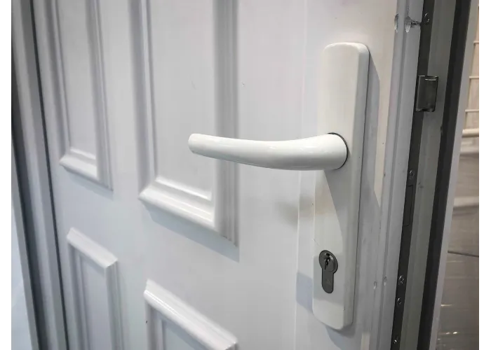 Porta Exterior PVC Ibiza Branca Esquerda - Por Medida