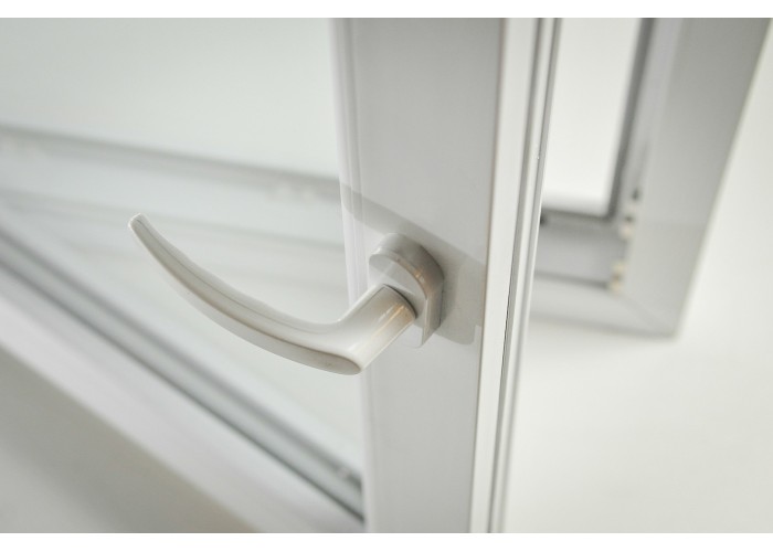 Porta Janela PVC Oscilobatente 88x200 cm com Vidro Duplo | Cando
