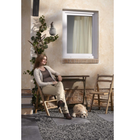 Janela PVC Oscilobatente 58x110 cm com Vidro Duplo | Cando