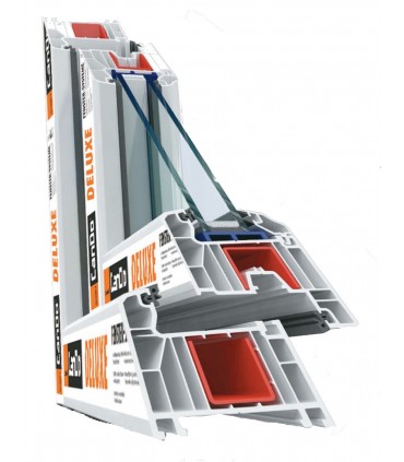 Janela PVC 58x110cm Oscilobatente ESQUERDA Vidro Duplo CANDO