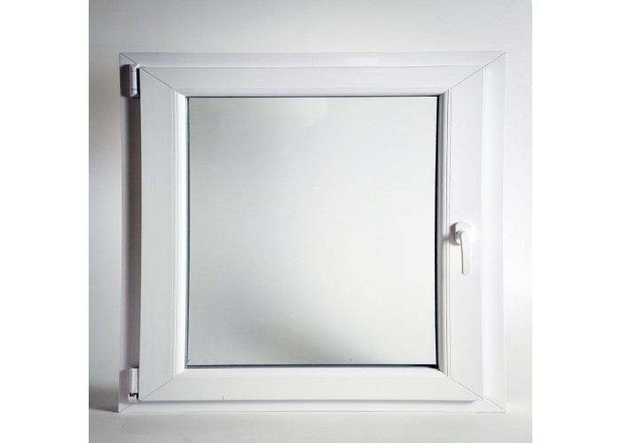 Janela PVC Oscilobatente 58x58 cm com Vidro Duplo | Cando