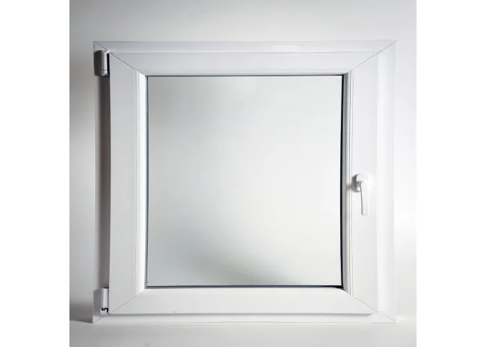 Janela PVC Oscilobatente 58x58 cm com Vidro Duplo | Cando