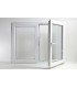 Janela PVC Oscilobatente 148x110 cm com Vidro Duplo | Cando