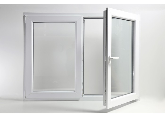 Janela PVC Oscilobatente 148x110 cm com Vidro Duplo | Cando