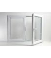 Janela PVC 148x110cm Oscilobatente Vidro Duplo CANDO