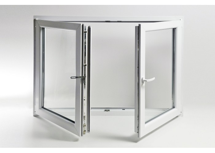 Janela PVC Oscilobatente 148x110 cm com Vidro Duplo | Cando
