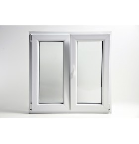 Janela PVC Oscilobatente 100x100 cm com Vidro Duplo | Cando