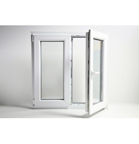 Janela PVC Oscilobatente 100x100 cm com Vidro Duplo | Cando