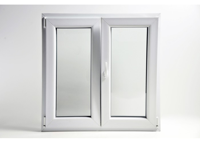 Janela PVC Oscilobatente 100x110 cm com Vidro Duplo | Cando