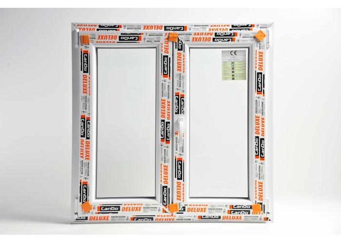 Janela PVC Oscilobatente 100x110 cm com Vidro Duplo | Cando