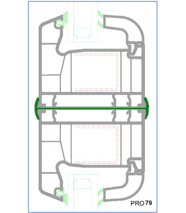 Perfil de União PVC para Portas e Janelas 7x220cm