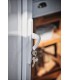 Porta Exterior PVC Painel Liso Branco 80x200cm Esquerda