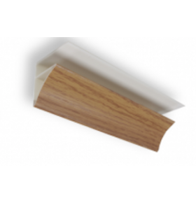 Sanca PVC para Lambri Carvalho 290x2,8x2,8cm - Pack de 2