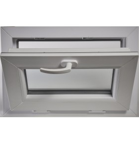 Janela PVC 60x40cm Basculante Vidro Duplo | Cando