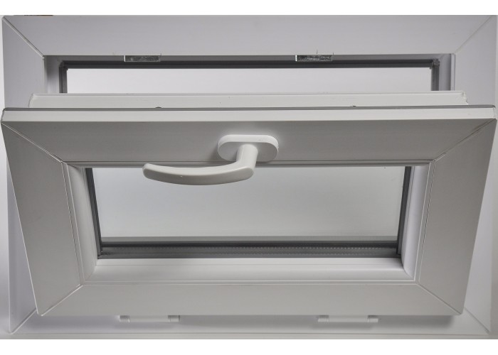Janela PVC 60x40cm Basculante Vidro Duplo | Cando