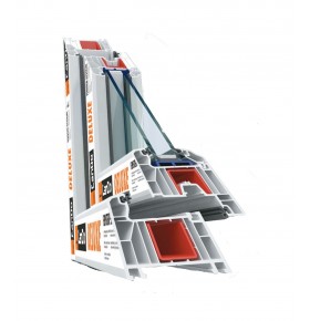 Janela PVC Oscilobatente 110x100 cm com Vidro Duplo | Cando