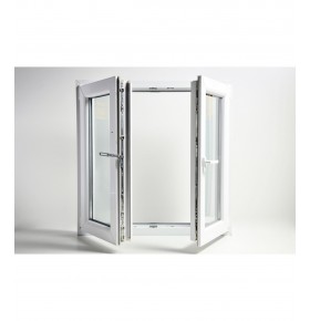 Janela PVC Oscilobatente 110x100 cm com Vidro Duplo | Cando